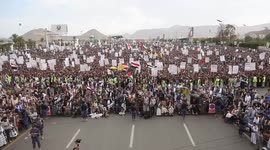 Yemen: Mass rally in Sanaa denounces Israeli strikes on Gaza