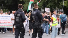 Hundreds of pro-Palestinian demonstrators rally in Germany's Cologne