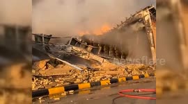 Iran: Power Surge Sparks Massive Fire at Kaveh Industrial City Warehouse