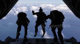 Parachutists Dazzle Crowds at Kaneohe Bay Air Show