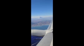 Aerial view of Canyon Fire plume in California, USA