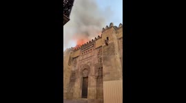 Fire breaks out at historic mosque in Córdoba, Spain