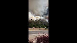 Massive wildfire suspends Dardanelles Strait traffic in Çanakkale, Turkey