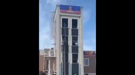 Rescuer falls from training tower during competition in Saint Petersburg, Russia