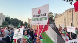 Thousands march in Istanbul to protest Israel's attacks on Gaza