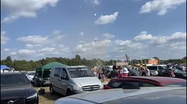 Car boot chaos! TORNADO hits local car boot sale in Taplow, Buckinghamshire