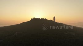 China: Sea of clouds envelop volcano cluster in the north, creating breathtaking sight