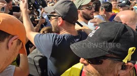 Chaos Erupts at Israeli Hostages Rally as Police Arrest Man in Crowd Clash
