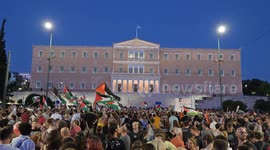 Athens Rally for Palestine: Massive Protest at Syntagma Square (August 10, 2025)
