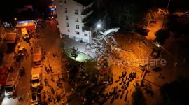 Türkiye: DRONE - 6.1 magnitude earthquake hits western Türkiye, rescue operations continue