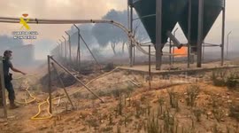 Spain battles wildfires in north as extreme heat grips country