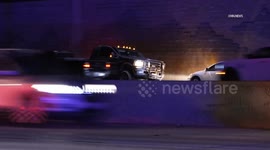 US, Los Angeles: Los Angeles Stolen Vehicle Pursuit Ends With Multiple Carjackings Across LA County Caught On Camera