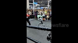 Robot takes on human in boxing match at Chinese AI expo