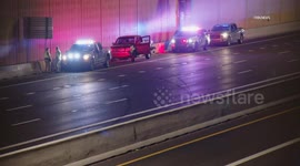 US, Phoenix: Phoenix DPS Trooper Stops Wrong-Way Pickup With PIT Maneuver