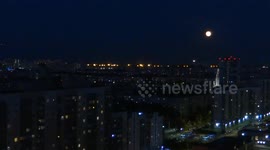 Sturgeon Moon appeared over St Petersburg in Russia