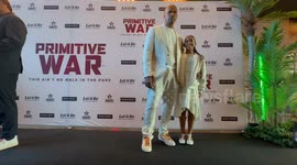 Cast and crew attend the Red-Carpet Australian Premiere of Primitive War in Sydney, Australia