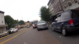 Apparatus arriving at 2nd alarm fire Ashland, Pa (U.S.A.)