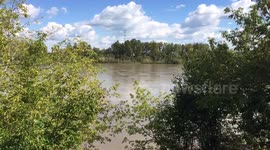 Fast flowing water time lapse