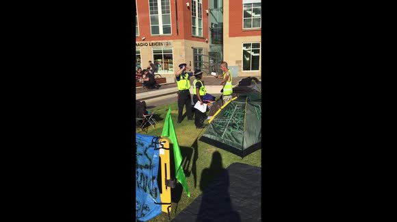 Leicester squatters in Jubilee Square