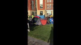 Leicester Squatters - Man wrestled to ground and restrained