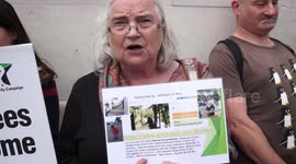 A Call to Europe: Human Rights for Refugees! demonstration,London,UK