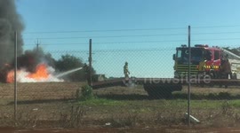 MFS Extinguishing Small Fire On Farming Property In Buchfelde South Australia