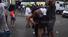 Jouvert kick of Notting Hill Carnival,London,UK