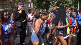 Hundreds attend Notting Hill Carnival parade in London