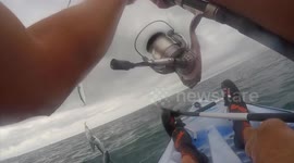 Catching dozens of mackerel fishing on a kayak off Portreath Beach Cornwall!!