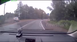 Police car crashes into tree during high-speed chase
