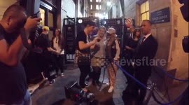 Sheridan Smith meets fans after theatre performance