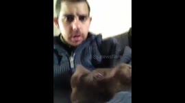 Vicious Chocolate Labrador Puppy Tries to Bite Camera