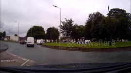 Dashcam Fail Mercedes Driver almost causes Crash in Liverpool