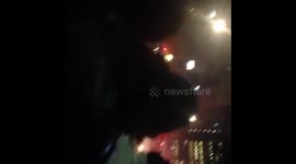 Manifestação contra o golpe no Brasil