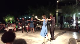 Traditional Greek dancing on the Island on Kos