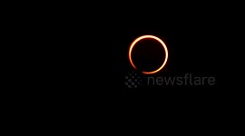 Annular solar eclipse observed from Reunion Island