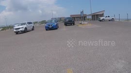Padre island water surge