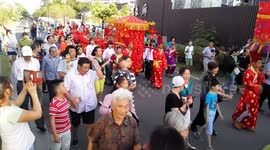江苏淮安清江浦再现清朝迎亲盛大场面