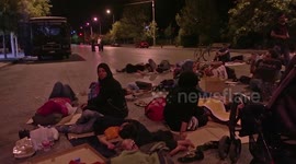 Refugees Occupy Street and Camp outside German embassy in Greece