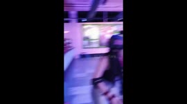 Newbie skaters use zimmer frames as they learn on rink