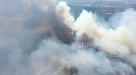 Türkiye: DRONE - Türkiye aerial and ground crews continue fight against forest fires