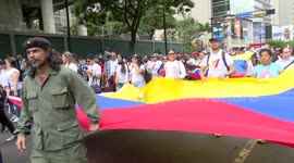 Thousands march nationwide in Venezuela against US reward for Maduro