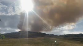 Wildfire spreads across Arthur’s Seat in Edinburgh, Scotland