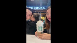 Couple use colour of their Starbucks drink for gender reveal