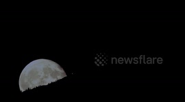 Full moon over Turkish capital captured in time-lapse footage