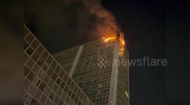 Italy: Fierce Blaze Tears Through Offices In Naples Business District