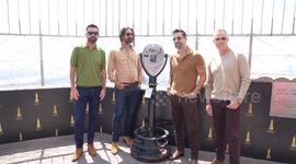 US: Members of Old Dominion band visit the Empire State Building