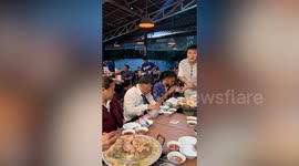 Restaurant owner serves food to disabled customers
