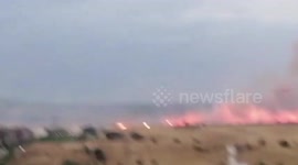 Spain: Inferno Near Beach Engulfs Atlanterra Skyline