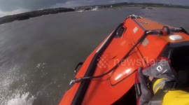 RNLI rescues two teenagers stranded by rising tide in Wales